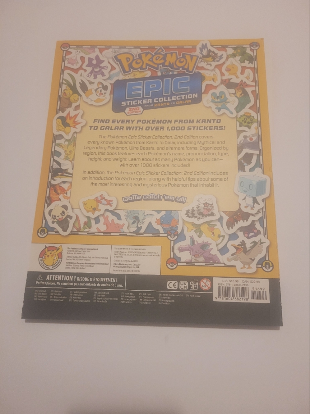 Epic Sticker Collection - Yellow Pikachu - Picture 2 of 6